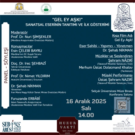 Şeb-i Arus 752. Vuslat Yıl Dönümü Etkinlikleri